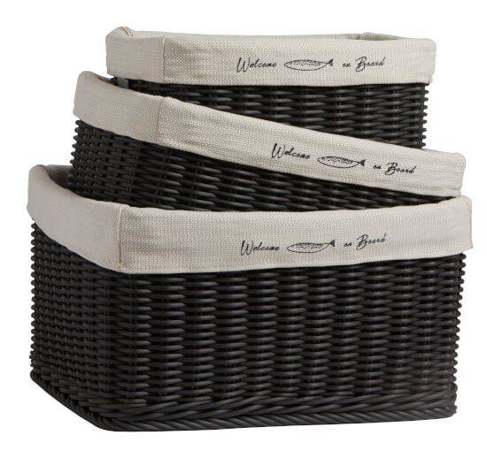 Marine Business Hawaii Baskets  Set Black