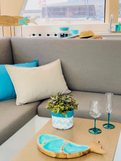 Party Turquoise  Wijnglas
