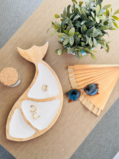 Cocoa Servierplatte Whale White