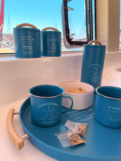 Menorca Becher Set Blue