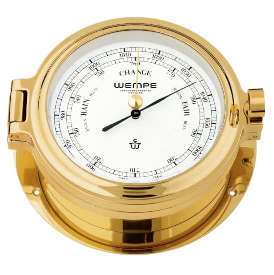 Wempe Cup II Barometer - Gecoat Messing