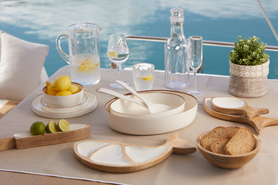 Cocoa Servingplatters Fish White - Set