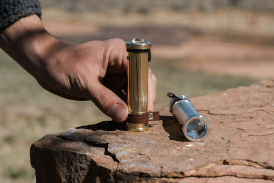 Mini Flashlight Brass