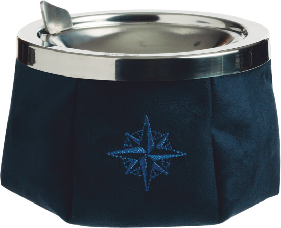 Aschenbecher Windproof suede navy