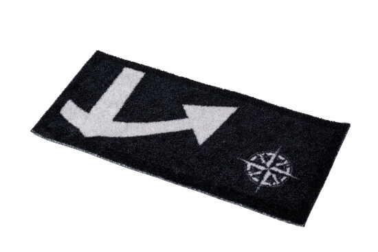 Deurmat Anchor Black - 55 x 25 cm