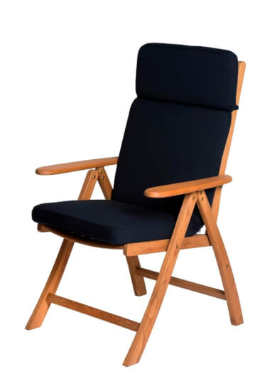 Navy deluxe kussen voor stoel "4140"