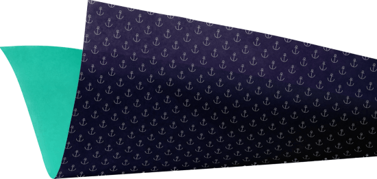 Geschenkpapier Anker - Turquoise
