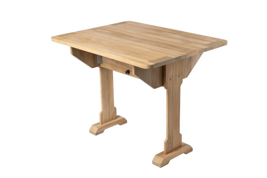 Solid teak folding table
