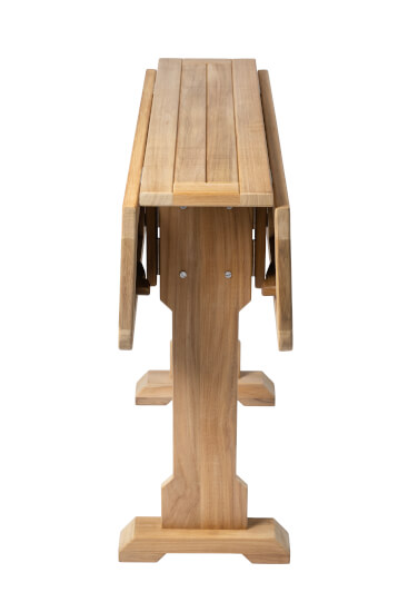 Solid teak folding table - Alderney - 90x70
