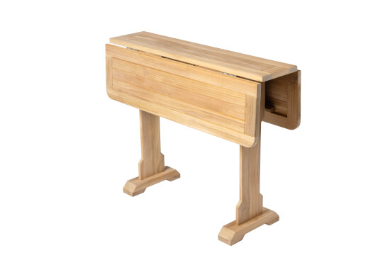 Solid teak folding table - Alderney - 90x70