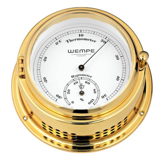Wempe Bremen II Thermo-/Hygrometer - Messing