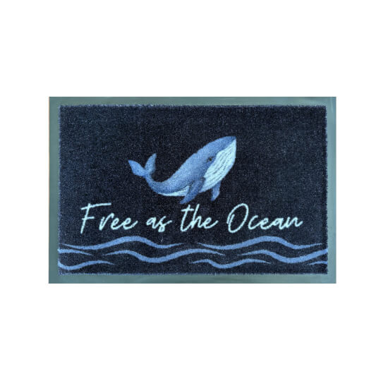 Marine Business Welcome Deurmat Free As The Ocean