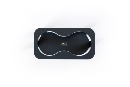 ALU  2-Glazenhouder - Zwart