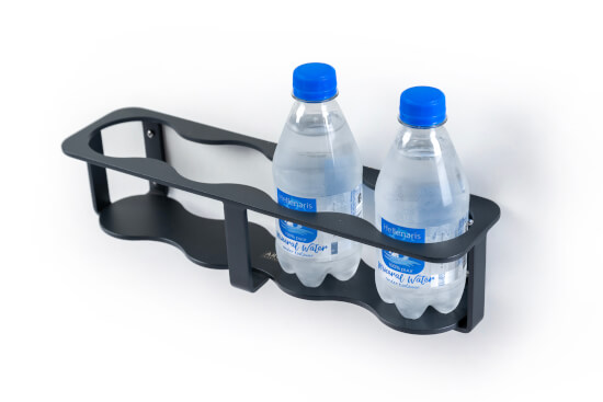 ALU 4-Glazenhouder - Zwart