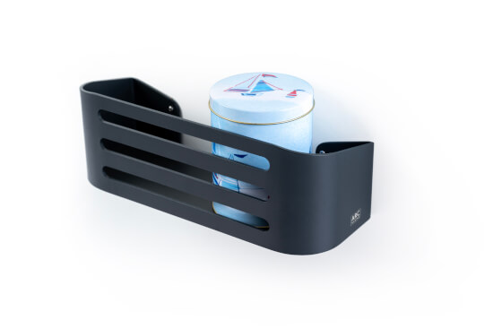 ALU Wandregal - 25,5 cm - Schwarz