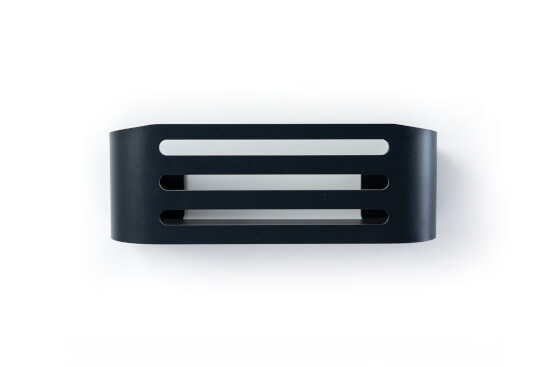 ALU Wandregal - 25,5 cm - Schwarz