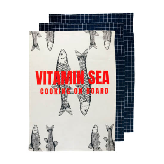 Marine Business Vitamin Sea -Theedoeken set- Blue