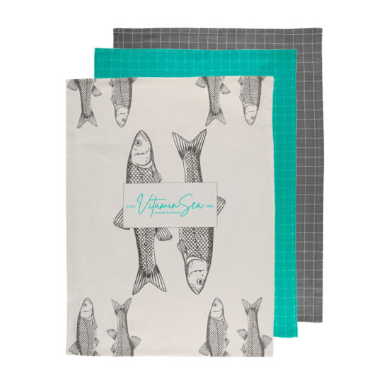 Marine Business Vitamin Sea -Theedoeken set- Acqua
