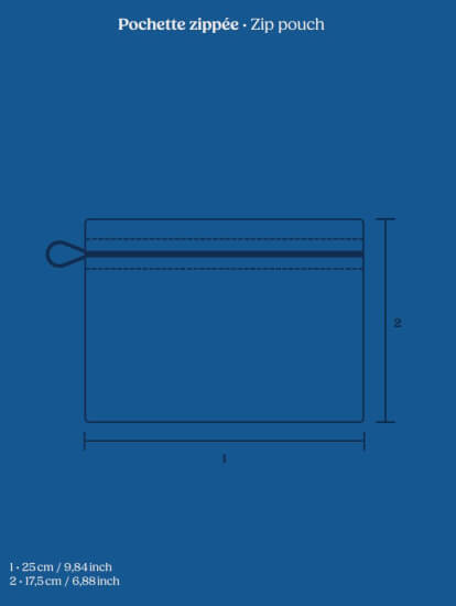 Documenttasje Zip - Grey