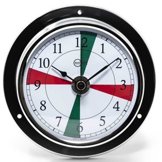 Tempo Schiffsuhr - Chrom -  Funksektoren