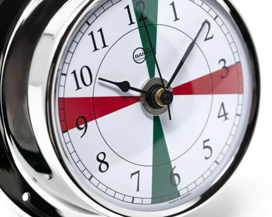 Tempo Schiffsuhr - Chrom -  Funksektoren