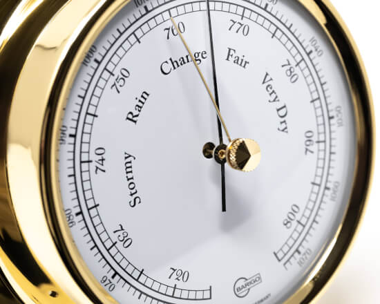 Regatta Barometer - Brass