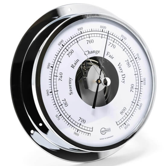 Barigo Viking Ship's Barometer - Chrome