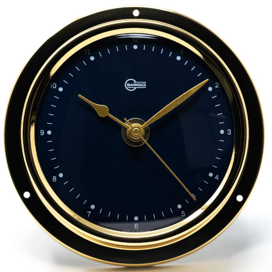 Regatta Blue  Schiffsuhr - Messing