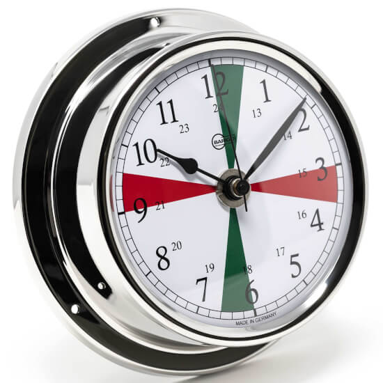 Barigo Regatta Scheepsklok - Chroom - Radiosectoren