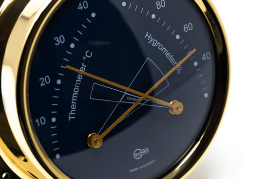 Regatta Blue Thermo-/Hygrometer - Messing