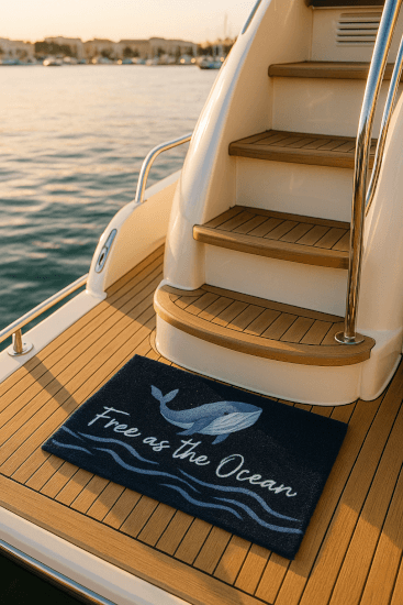 Welcome Deurmat Free As The Ocean