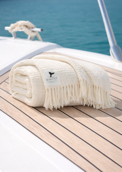 Sea&Salt Waffle Beach Towel Ecru