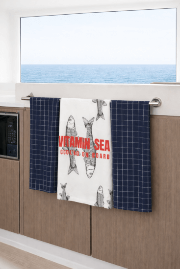Vitamin Sea -Tea Towel set- Blue