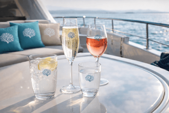 Mare Champagneglas Blue
