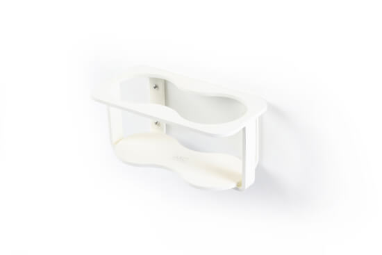 ALU 2-Glashalter - weiß