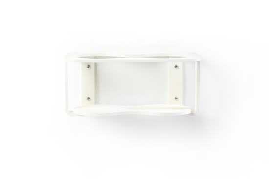 ALU 2-Glashalter - weiß