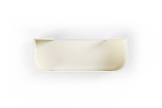 ALU Wandregal - 28 cm - Schwarz