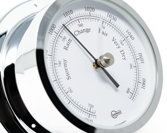 Star Barometer - Chrome