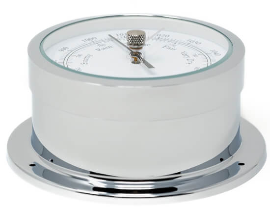 Star Barometer - Chrome