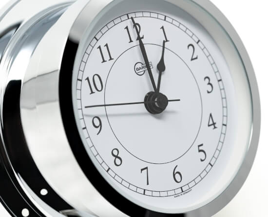 Star Ship's Clock - Chrome