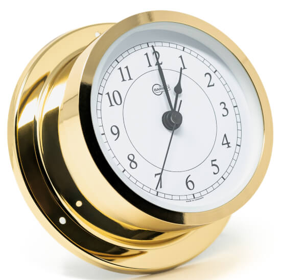 Barigo Star Ship's Clock - Brass