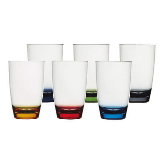 Marine Business  Party Colour Set Tall Waterglasses