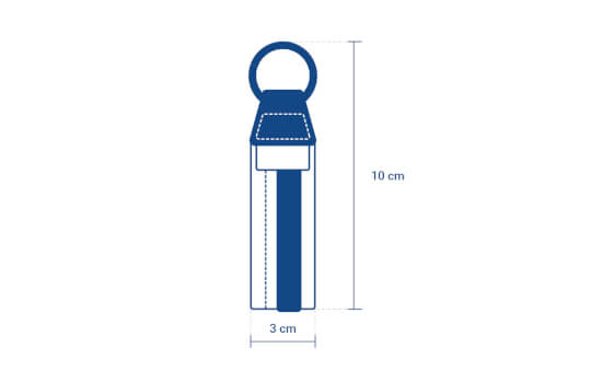Sleutelhanger - Navy Red