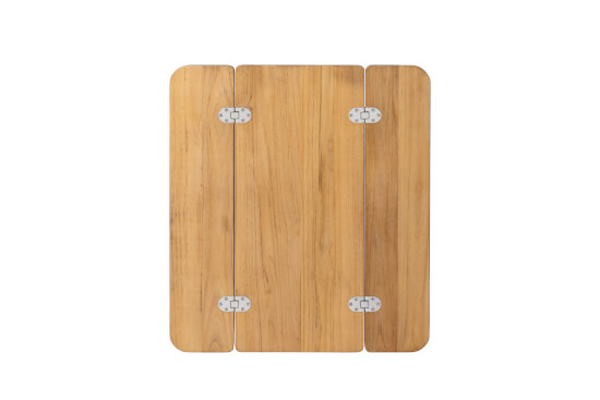 Foldable teak table top - 70x30/60cm