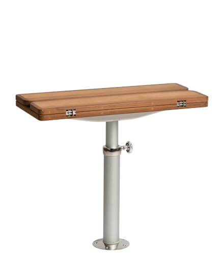 Foldable teak table top - 70x30/60cm