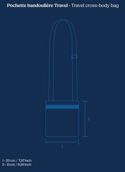 Schoudertas Travel - Navy Marine