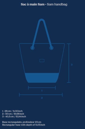Handtas Sam - Navy Blue