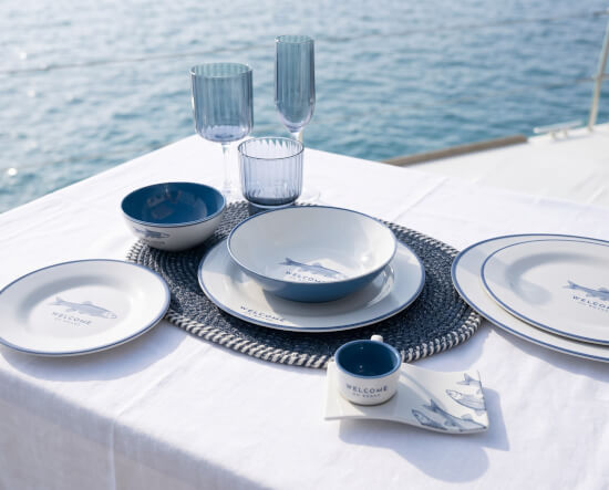 Nassau Set Placemats Ovaal  - Blue