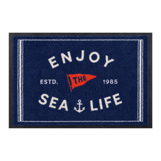 Welcome Türmatte - Enjoy Blue