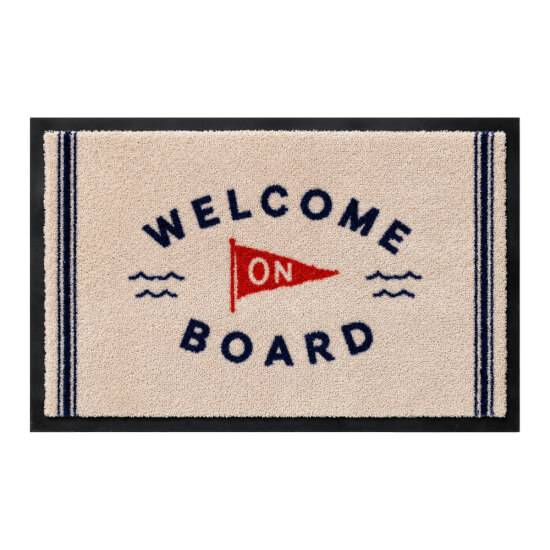 Marine Business Welcome Türmatte - Enjoy Beige
